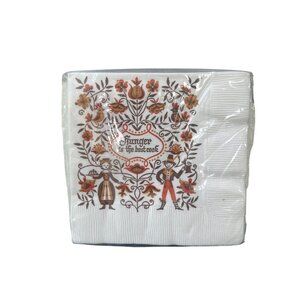 Vintage 15 Rust Craft Brownie Beverage Napkins Hunger Best Cook Estate NEW NOS